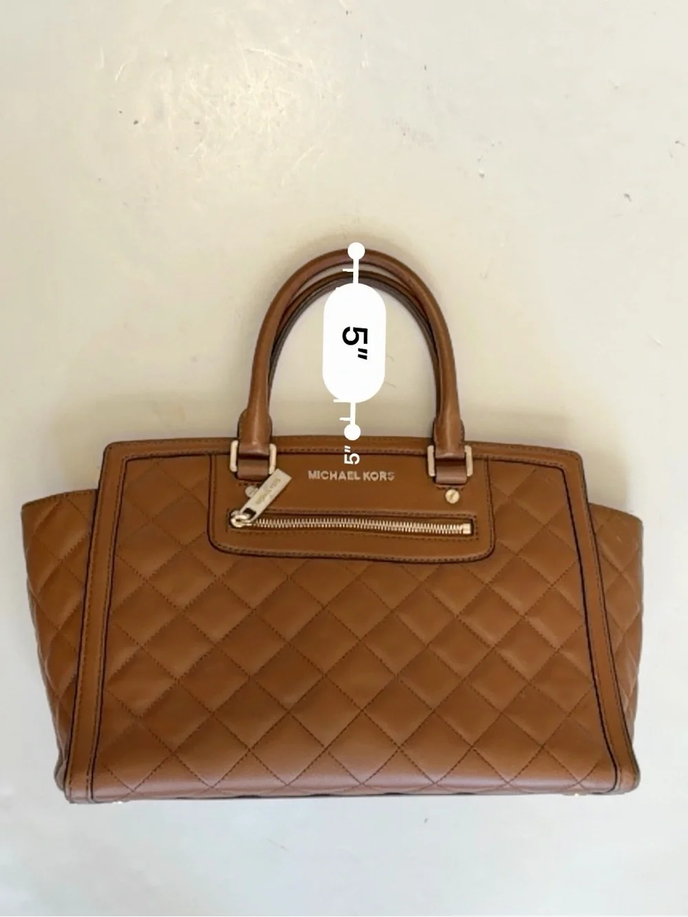 MICHAEL Michael Kors Brown Quilted Leather Selma Satchel